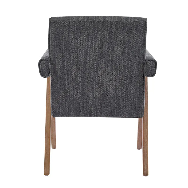 Poppy Fabric Arm Dining Chair (Set of 2)