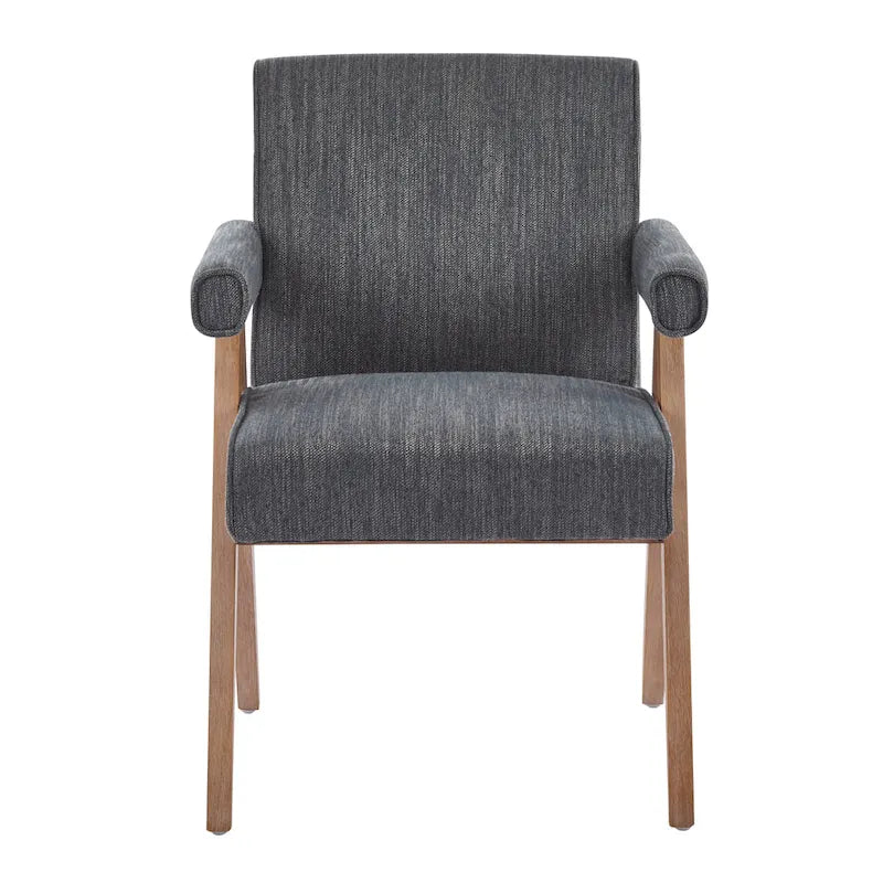 Poppy Fabric Arm Dining Chair (Set of 2)
