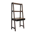 Modern Ladder Study Desk with Single Drawer and Built In Shelves, for Small Spaces or Custom Home Office