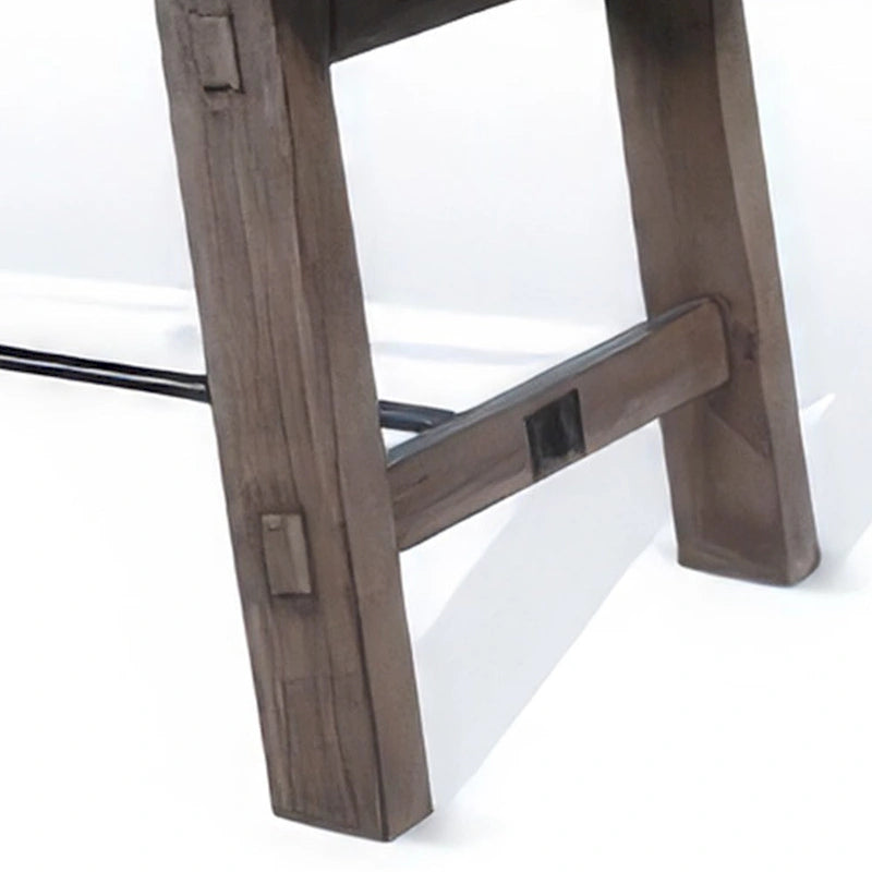 Dining Table, Light Brown Mahogany Wood, Extendable 76-106 Inch