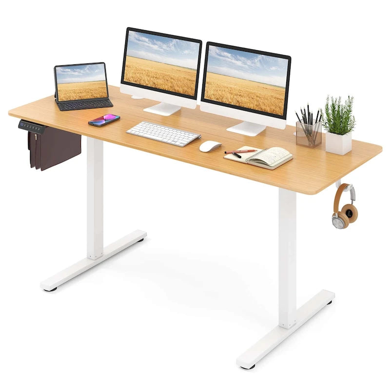 Bureau assis-debout électrique réglable en hauteur 63 x 24 pouces - Voir détails