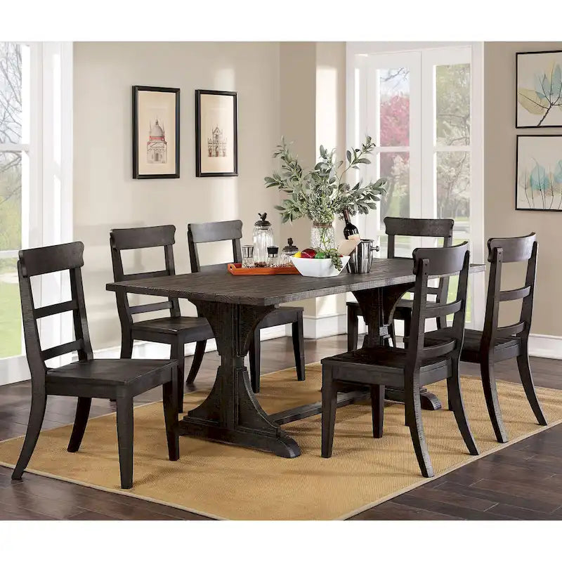 76-inch Solid Wood Dining Table