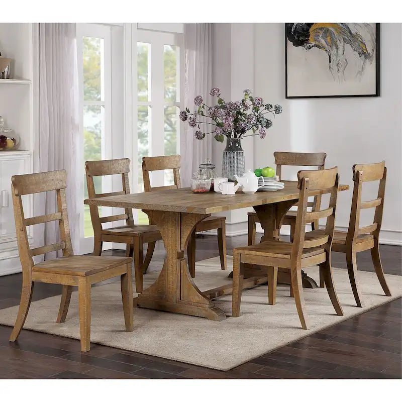 76-inch Solid Wood Dining Table
