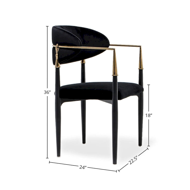 Gold Stainless Steel Dining Chair