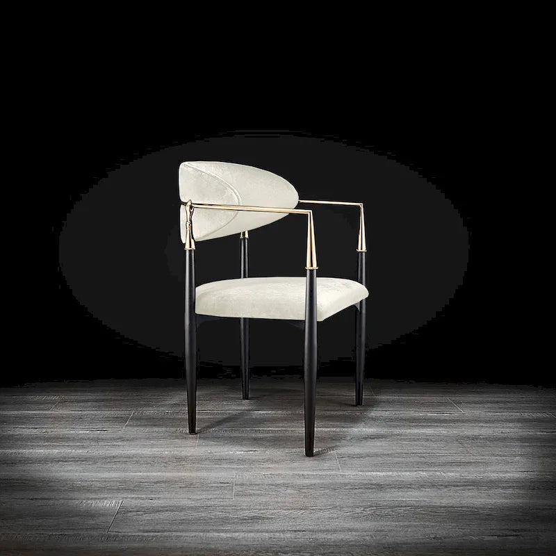 Gold Stainless Steel Dining Chair