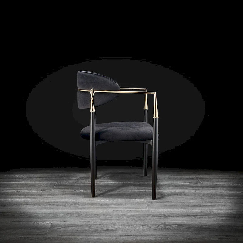 Gold Stainless Steel Dining Chair
