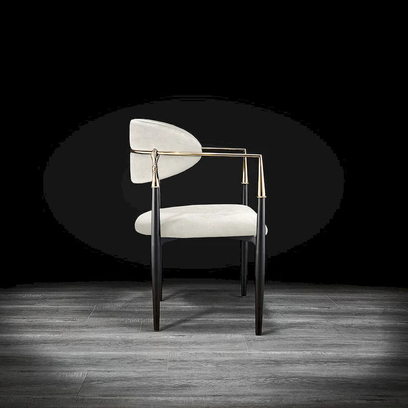 Gold Stainless Steel Dining Chair