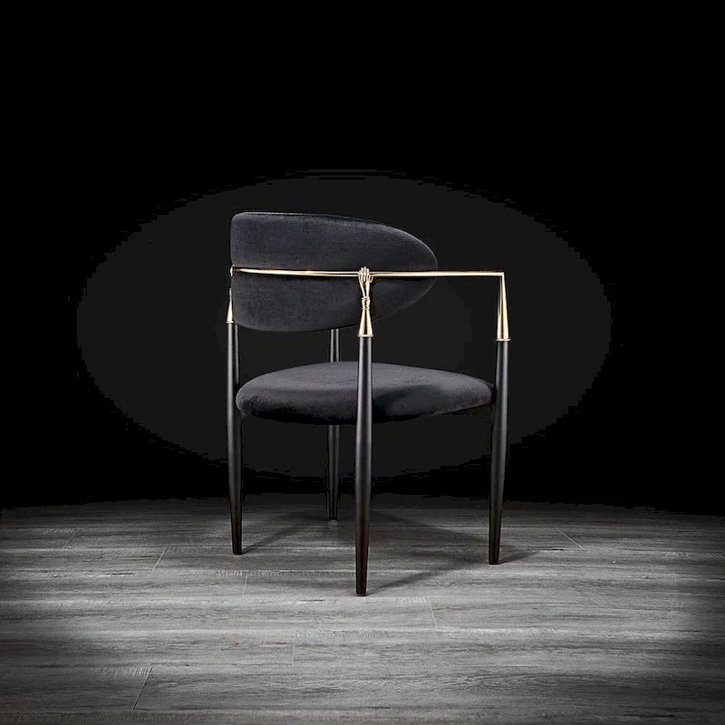 Gold Stainless Steel Dining Chair