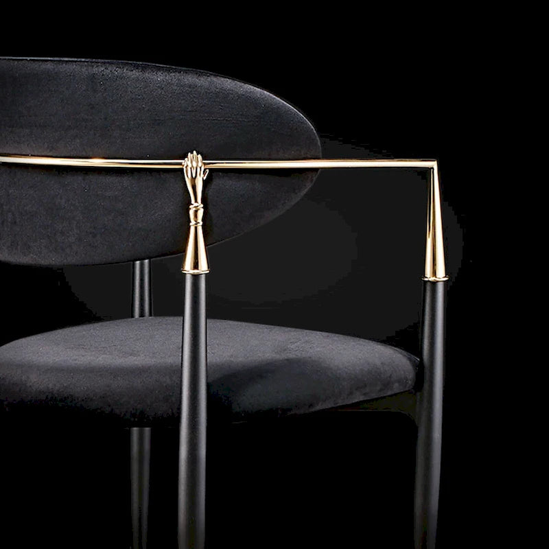 Gold Stainless Steel Dining Chair