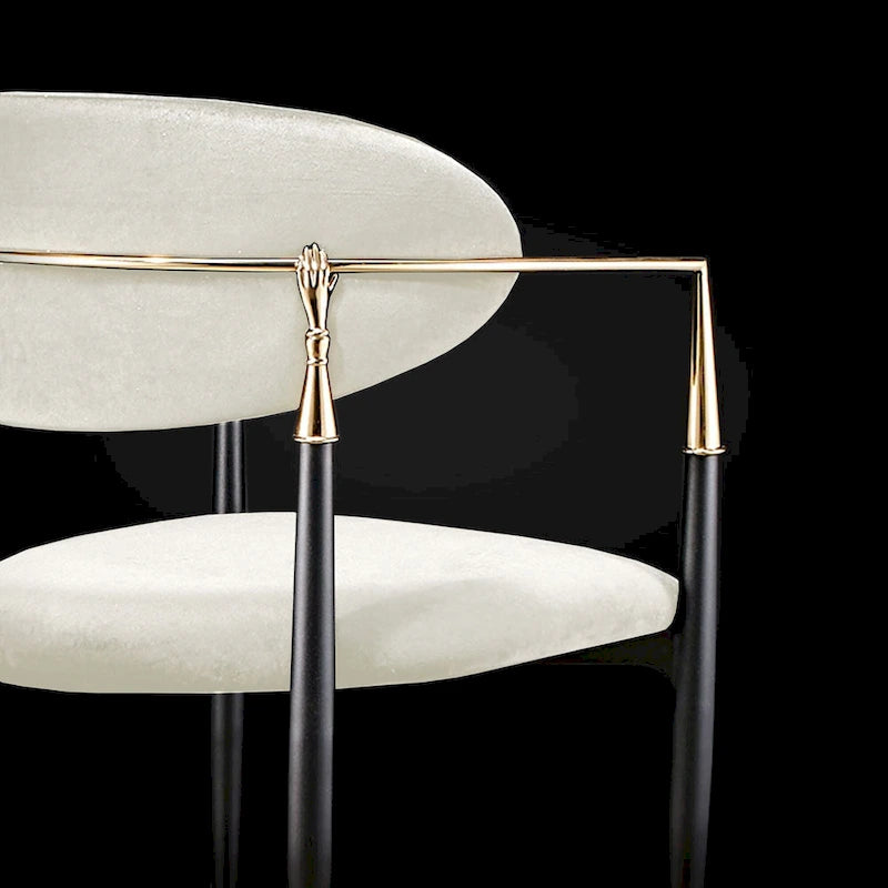 Gold Stainless Steel Dining Chair