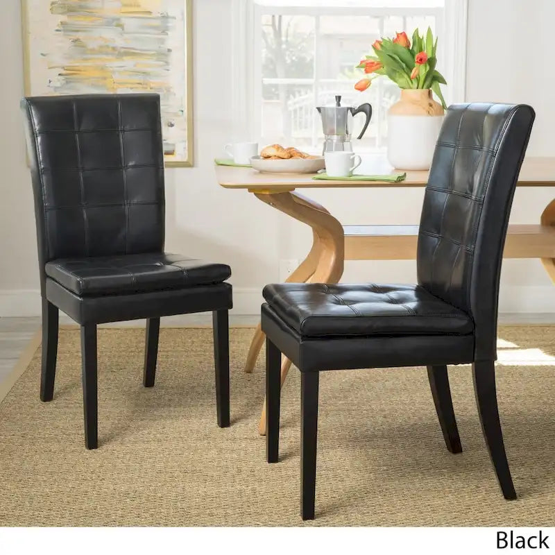 Leather Dining Chair (Set of 2) by