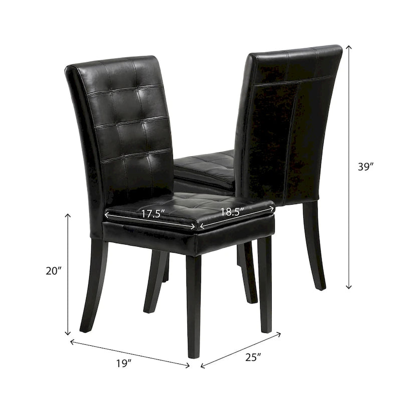 Leather Dining Chair (Set of 2) by