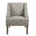 Ash Geometric Classic Swoop Arm Chair