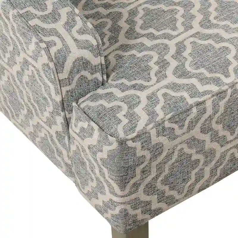 Ash Geometric Classic Swoop Arm Chair