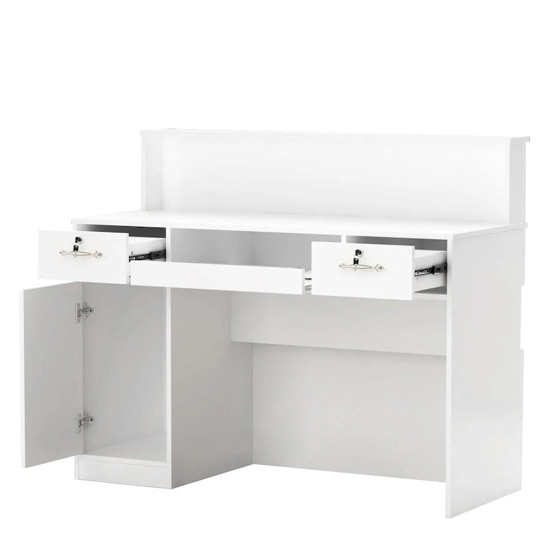 Rectangular Wood Reception Desk Secretary Desk Computer Desk