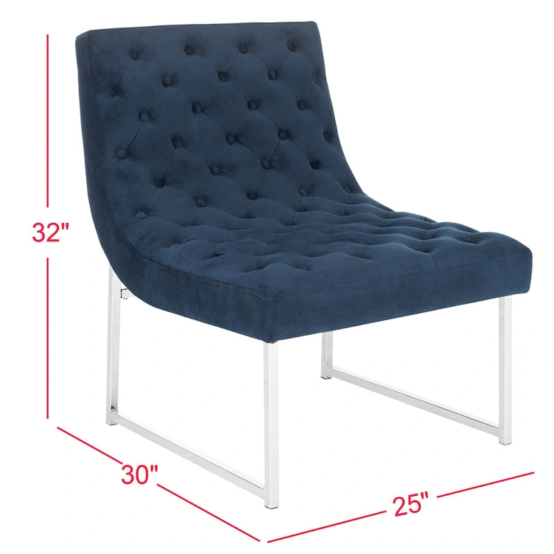Mid-Century Modern Tufted Club Chair - 25Wx30Dx32H
