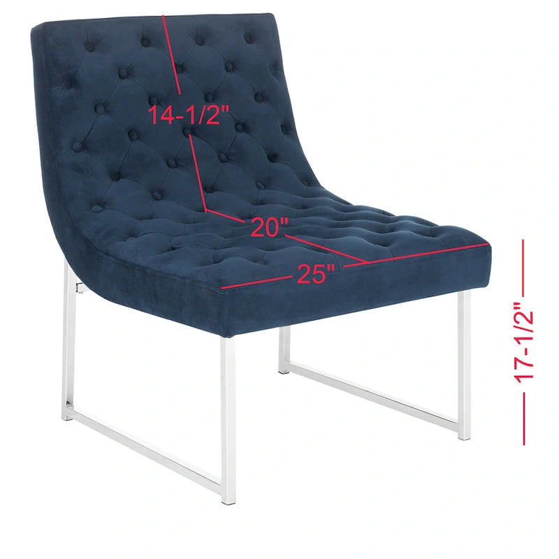 Mid-Century Modern Tufted Club Chair - 25Wx30Dx32H