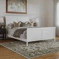 Solid Wood Low Profile Platform Bed with Matching Footboard