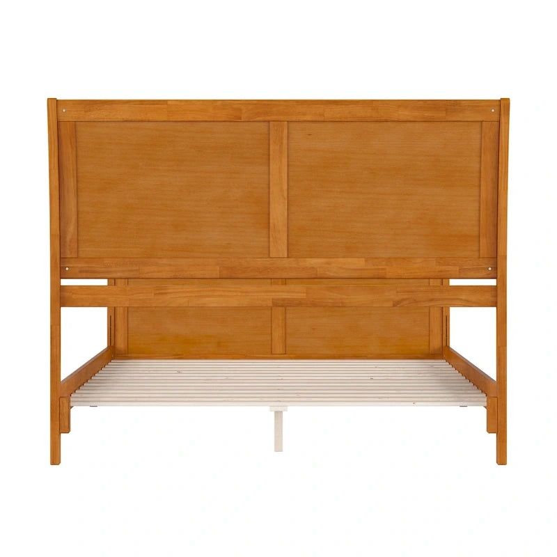 Solid Wood Low Profile Platform Bed with Matching Footboard