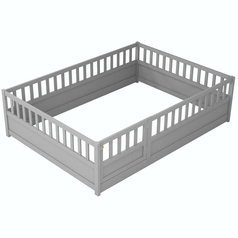 wooden children's floor bed without Support slat