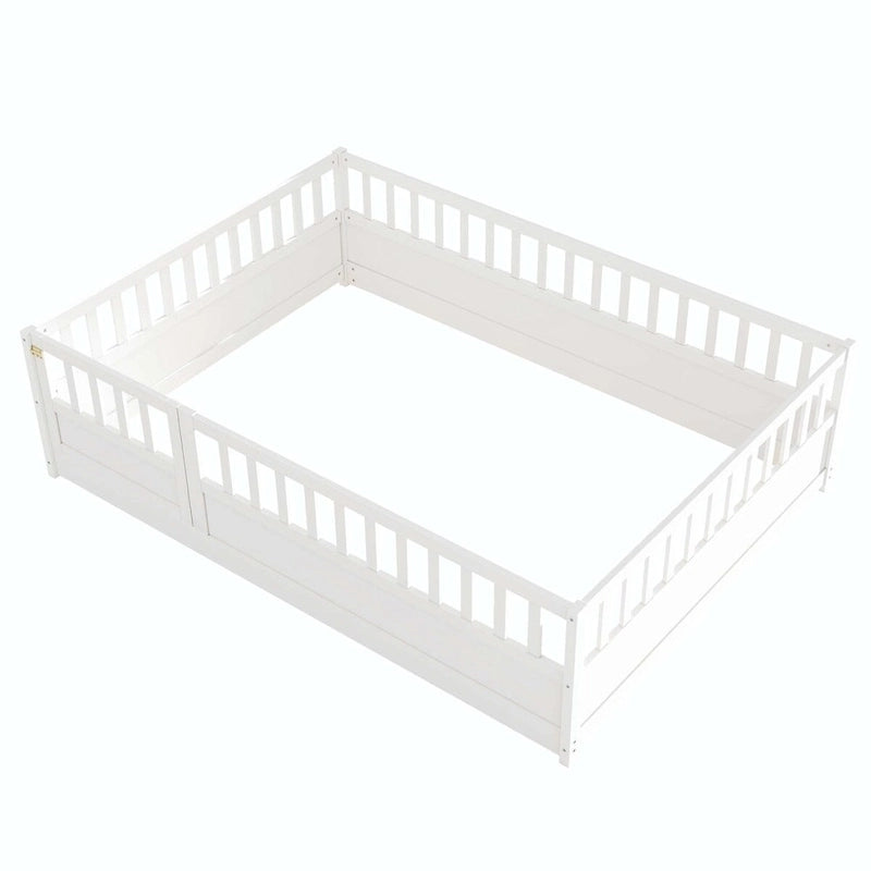 wooden children's floor bed without Support slat