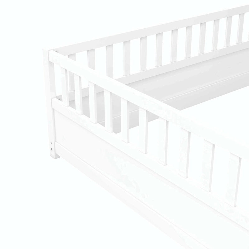 wooden children's floor bed without Support slat