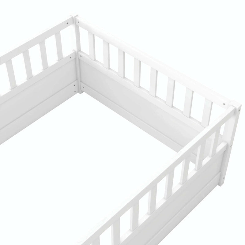 wooden children's floor bed without Support slat
