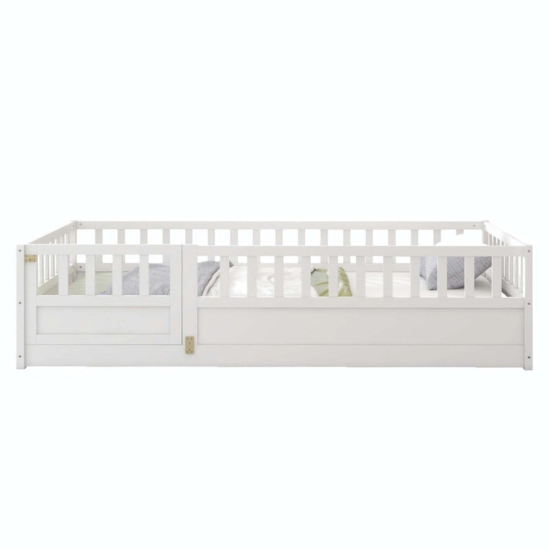 wooden children's floor bed without Support slat