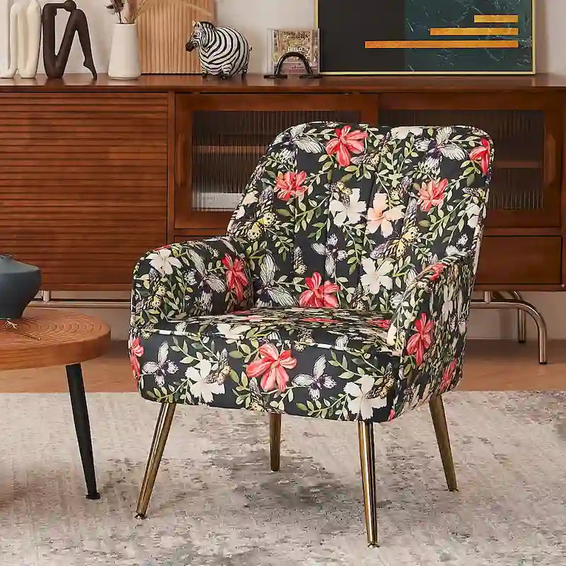 25.2-inch Wide Armrest Modern Chair