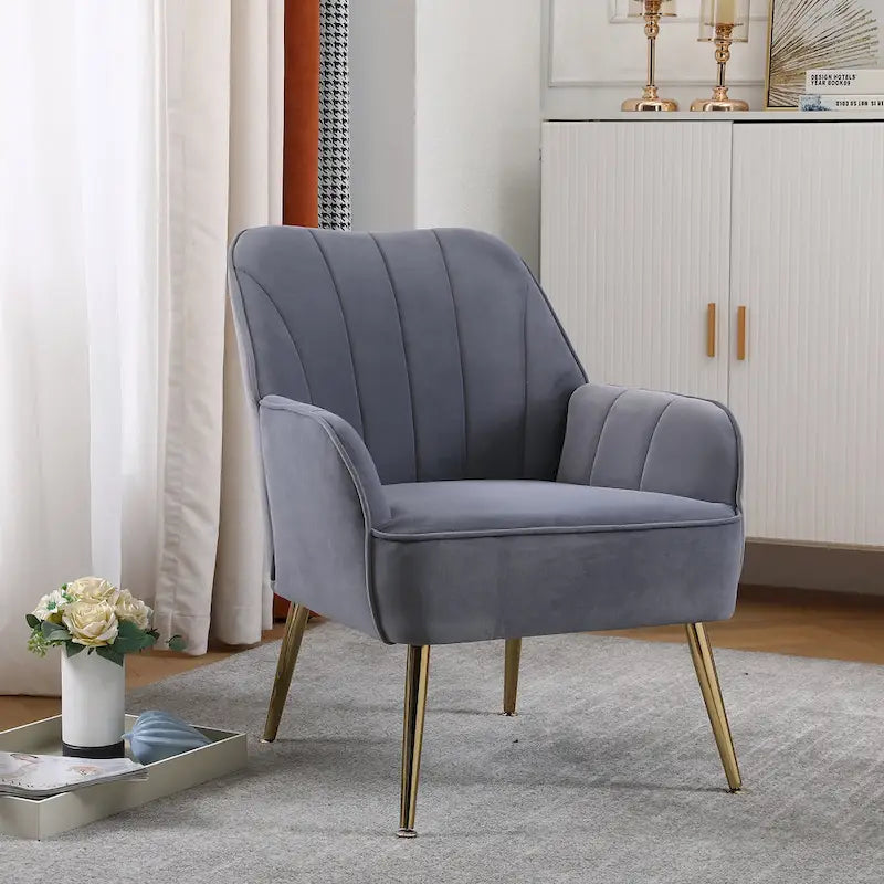 25.2-inch Wide Armrest Modern Chair
