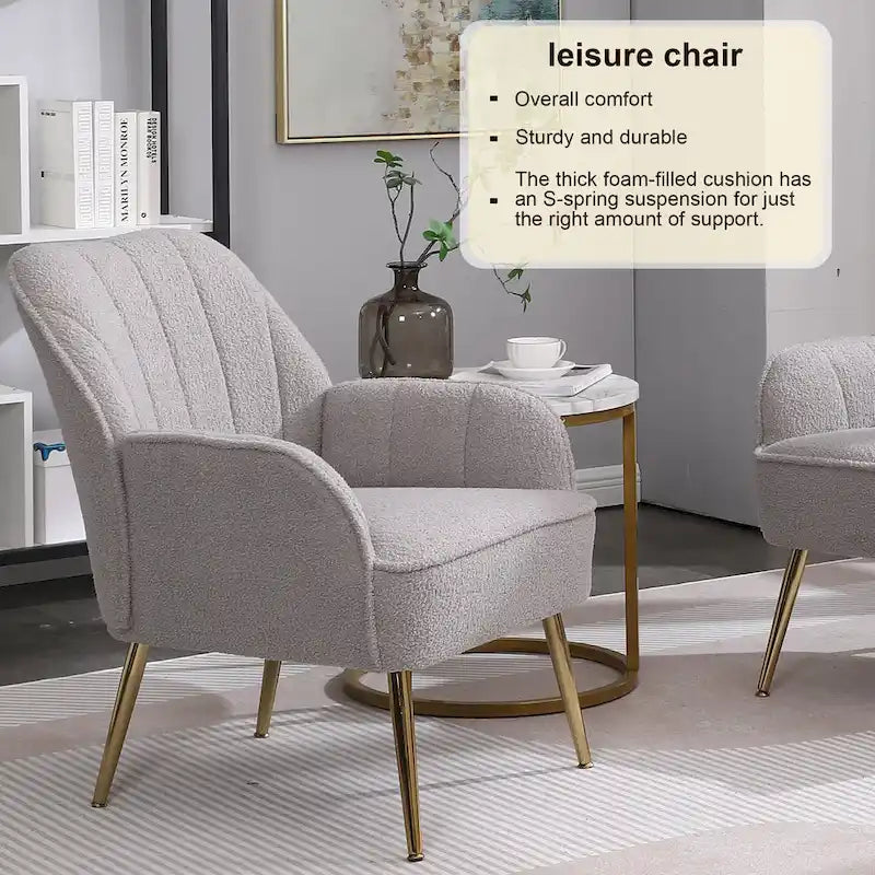 25.2-inch Wide Armrest Modern Chair