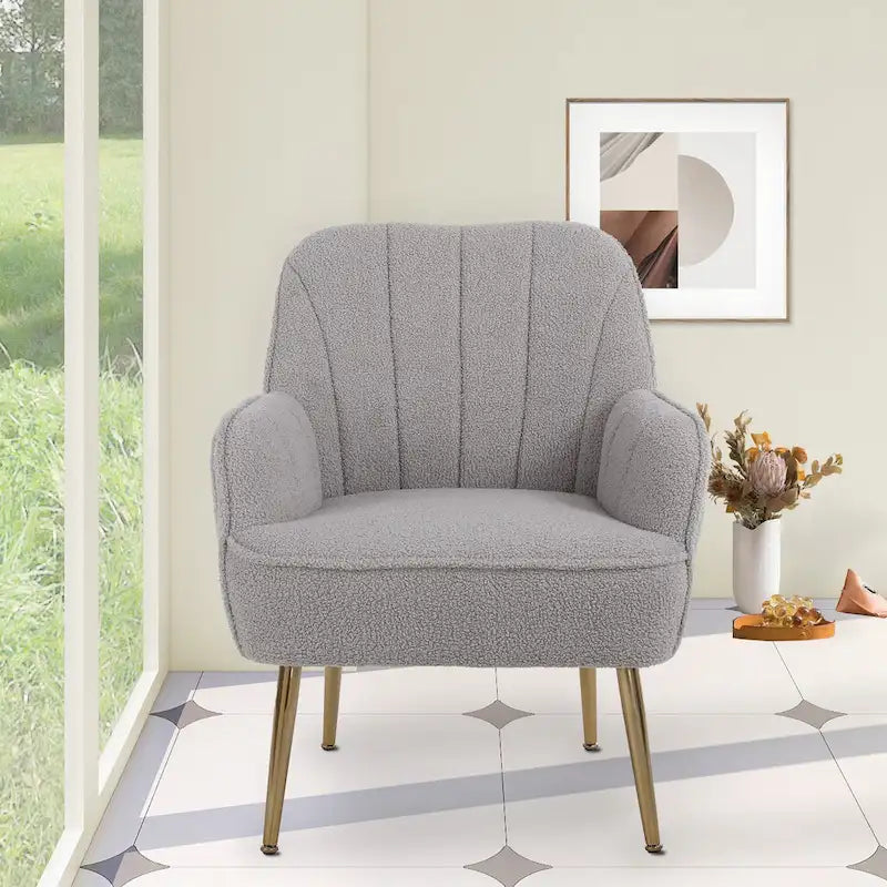 25.2-inch Wide Armrest Modern Chair