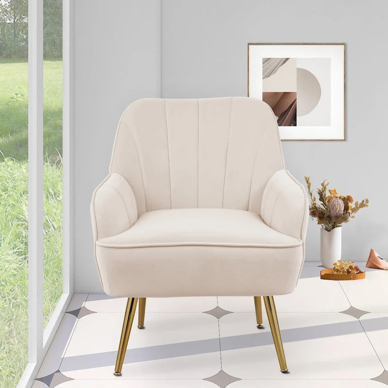 25.2-inch Wide Armrest Modern Chair
