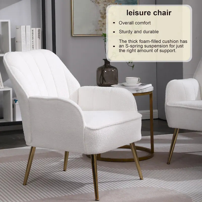 25.2-inch Wide Armrest Modern Chair