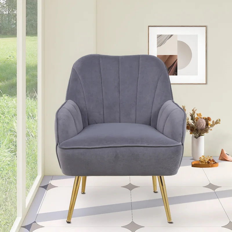 25.2-inch Wide Armrest Modern Chair