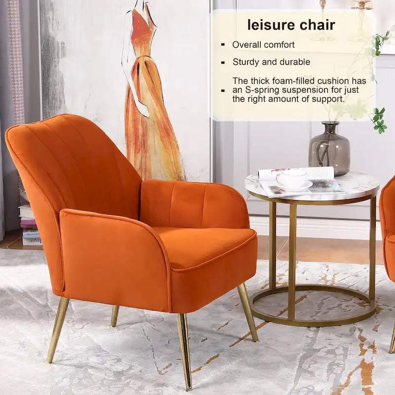 25.2-inch Wide Armrest Modern Chair