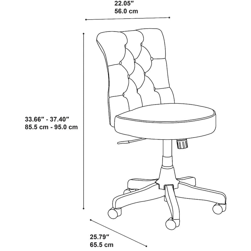 Mid Back Tufted Office Chair