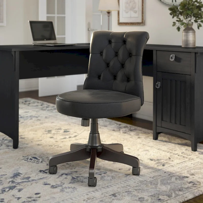 Mid Back Tufted Office Chair