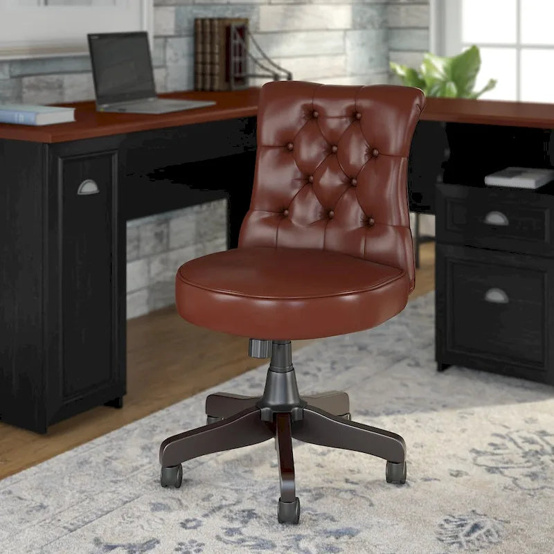 Mid Back Tufted Office Chair