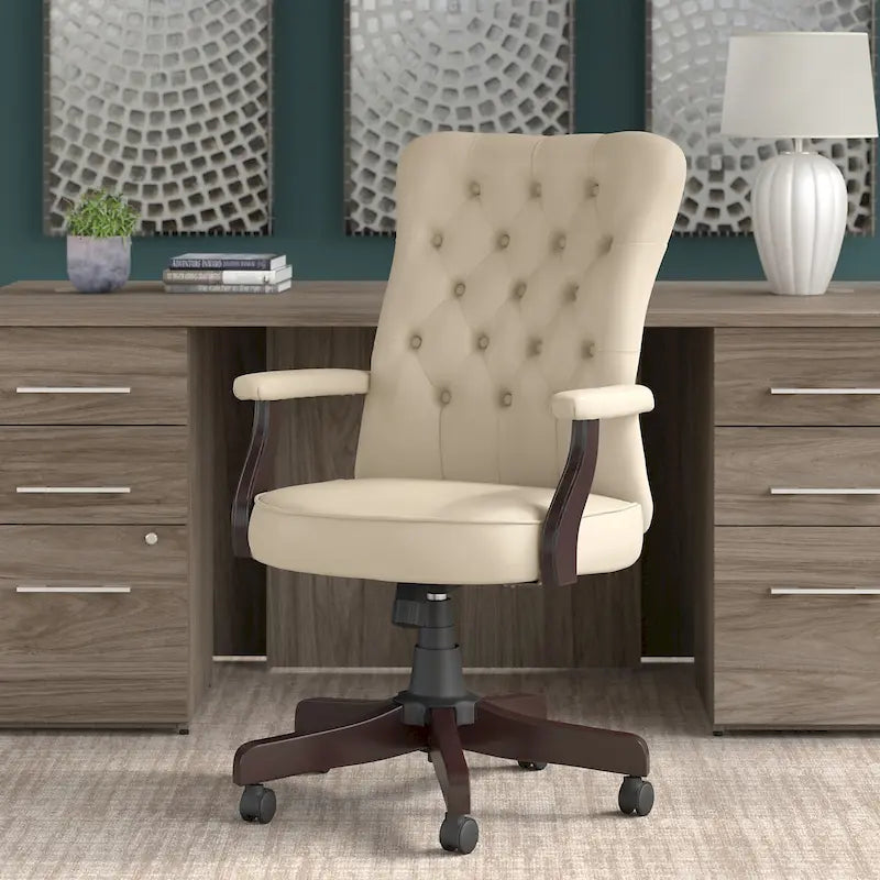 High Back Office Chair with Arms by
