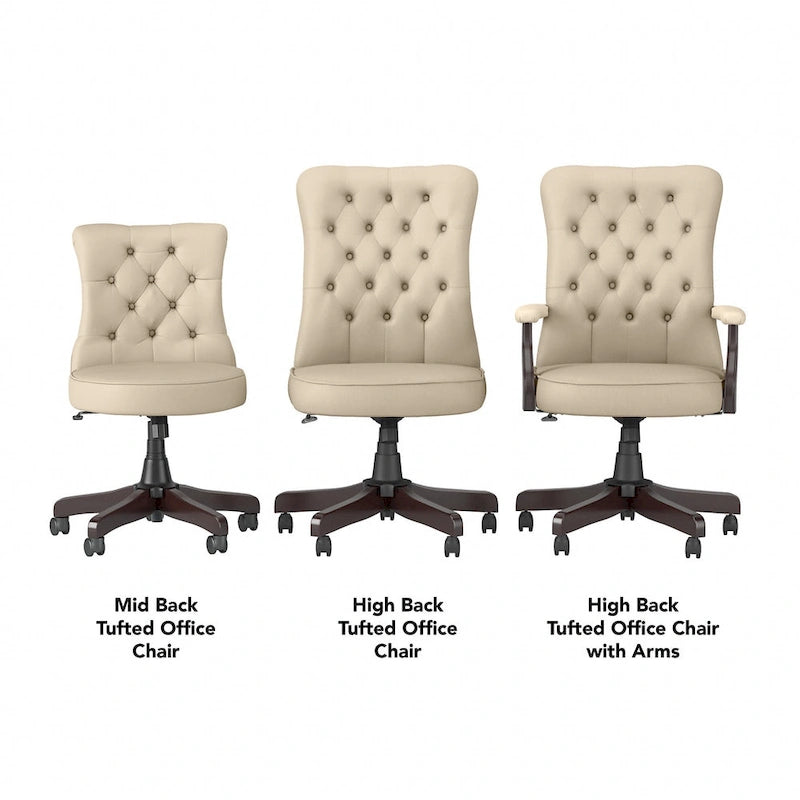 High Back Office Chair with Arms by