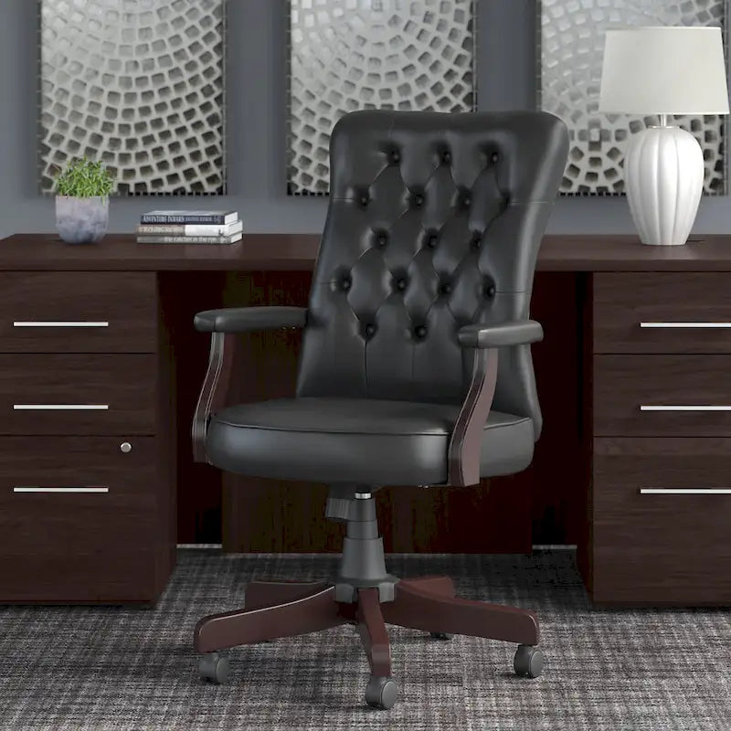 High Back Office Chair with Arms by