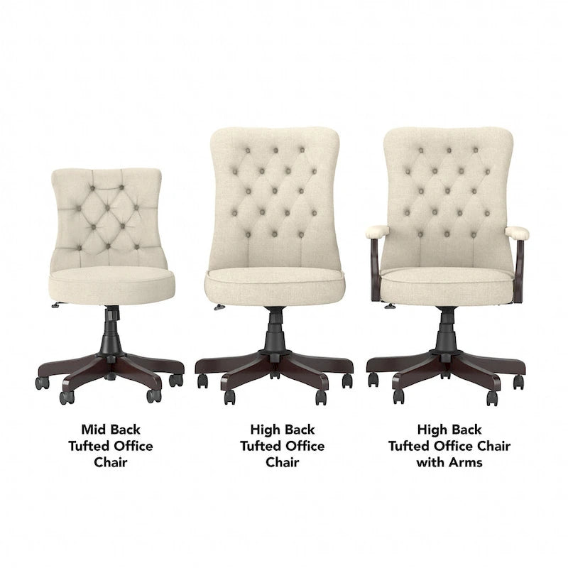 High Back Office Chair with Arms by