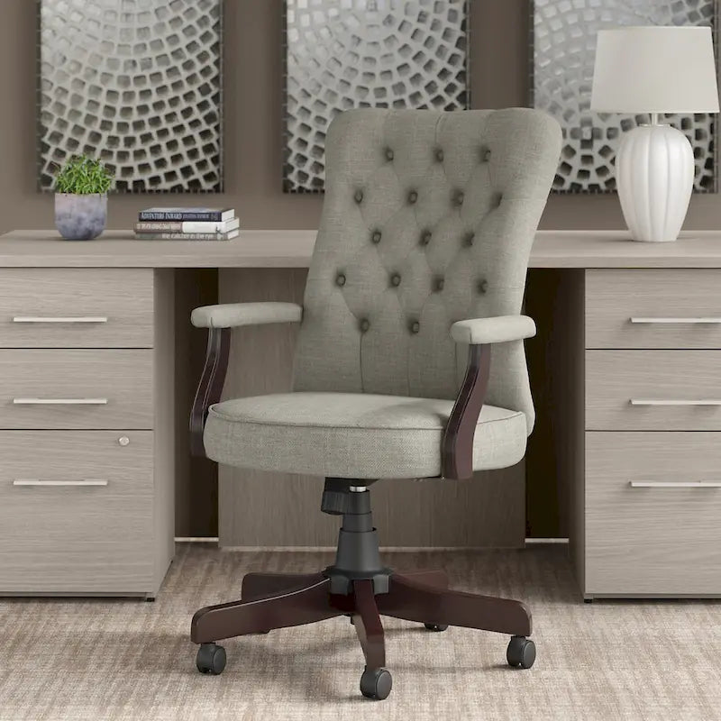 High Back Office Chair with Arms by